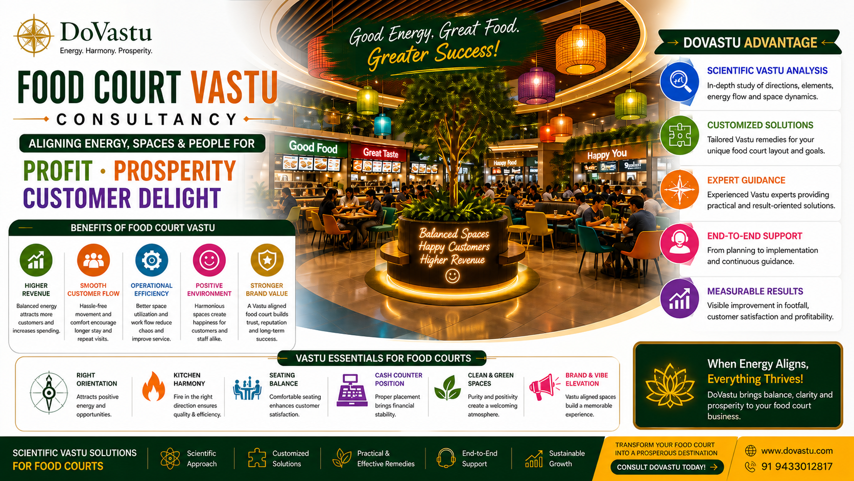 Vastu consultancy for prosperous food courts